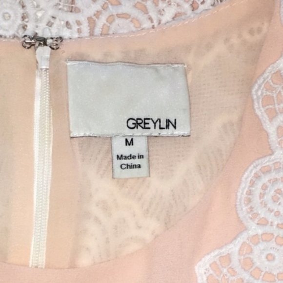 Anthropologie Greylin Lana Lace Peplum Top sz M - Picture 8 of 8